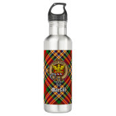 Bouteille D'eau Clan MacGill Crest sur Tartan (Devant)