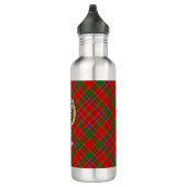 Bouteille D'eau Clan Munro Crest over Tartan (Droite)