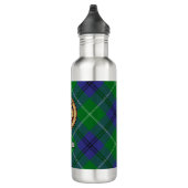 Bouteille D'eau Clan Oliphant Crest sur Tartan (Droite)