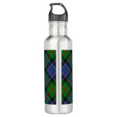 Bouteille D'eau Clan Paterson Crest sur Tartan (Dos)