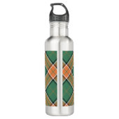 Bouteille D'eau Clan Pollock Crest sur Tartan (Dos)