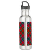 Bouteille D'eau Clan Sinclair Crest sur Red Tartan (Dos)