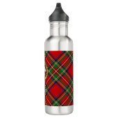 Bouteille D'eau Clan Stewart Crest sur Royal Tartan (Droite)