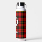 Bouteille D'eau Clan Wallace Crest Badge et Tartan (Arrière)
