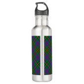 Bouteille D'eau Clan Wood Crest sur Tartan (Dos)