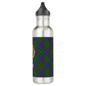 Bouteille D'eau Clan Wood Crest sur Tartan (Droite)