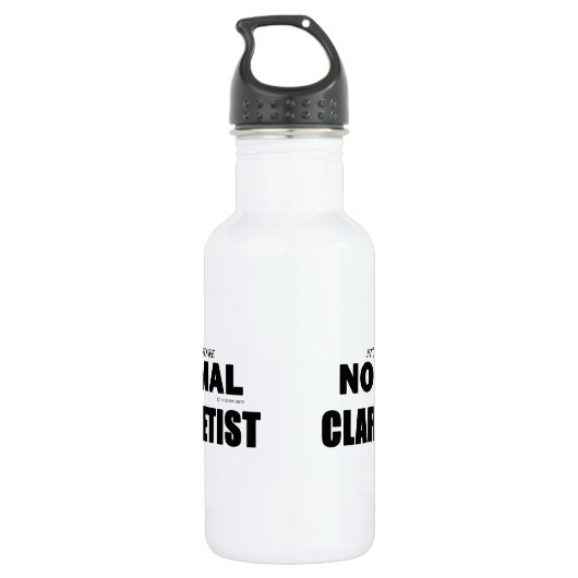 Bouteille D'eau Clarinétiste normal (Dos)