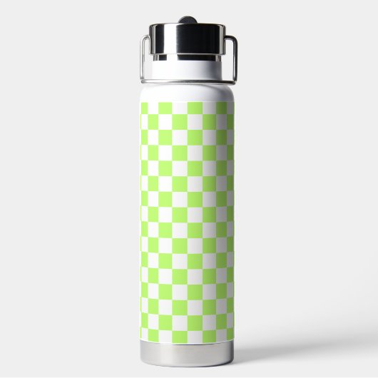 Bouteille D'eau Classic visual lime checkerboard  (Arrière)