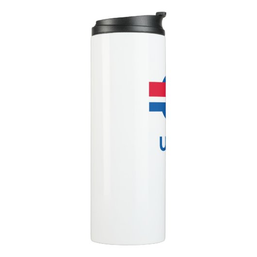 Bouteille d'eau classique du logo (Tourné sur la gauche)