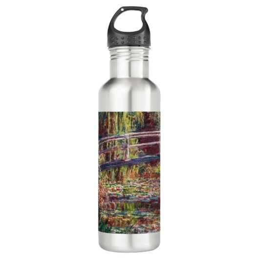 Bouteille D'eau Claude Monet - Eau Lily étang, Harmonie rose (Devant)