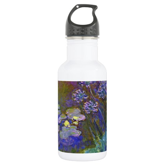 Bouteille D'eau Claude Monet Water Lilies Agapanthus (Devant)