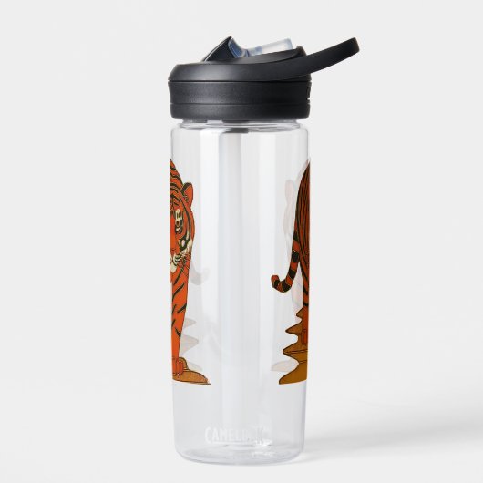 Bouteille D'eau Cloisonne Art Tiger on the Jungle Path (Gauche)