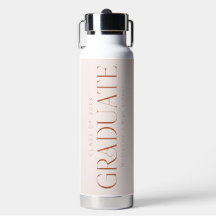 Bouteille D'eau Clôture de classe personnalisée rose pâle de 2025