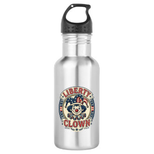 Bouteille D'eau Clown de la Liberté Patriotique Patriotique Clownc