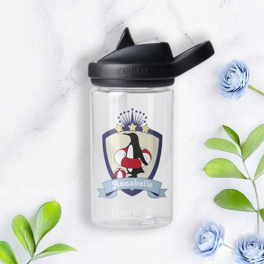 Bouteille D'eau Club de natation Crest Cute Penguin