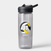 Bouteille D'eau club d'école d'or noir couleurs volley-ball (Gauche)