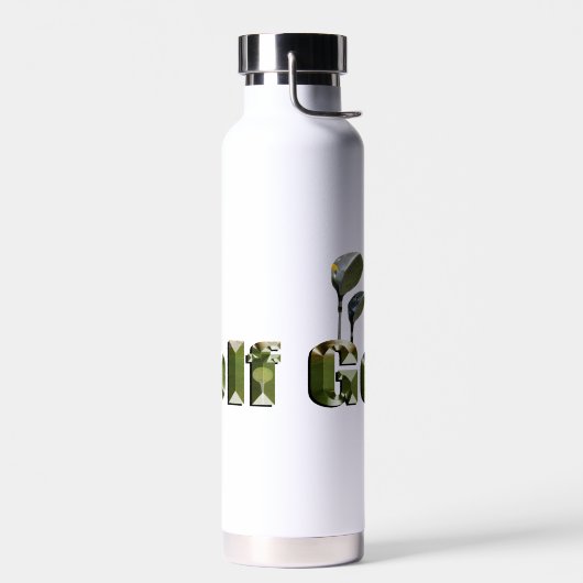 Bouteille D'eau Clubs De Golf Dimensionnels Et Nom, (Gauche)