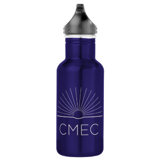 Bouteille d'eau CMEC - 18 oz, bleu avec logo blanc