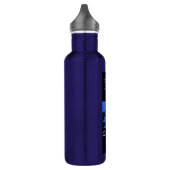 Bouteille D'eau cobalt bleu ange vénitien closeup (Gauche)