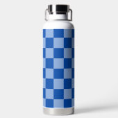 Bouteille D'eau Cobalt Blue Checkerboard (Plage)