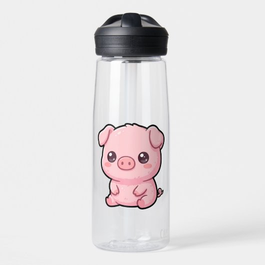 Bouteille D'eau Cochon de bébé mignon (Avant)
