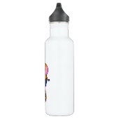 Bouteille D'eau Cochon en patinage avec patins en ligne (Droite)