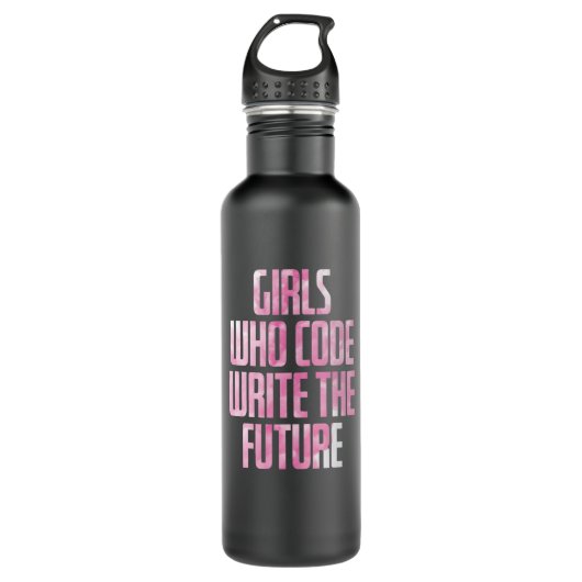 Bouteille D'eau Code de Girls Who Write the future PC (Devant)