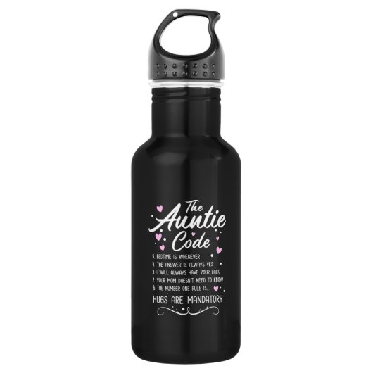 Bouteille D'eau Code de la tante (Devant)