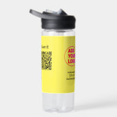 Bouteille D'eau Code QR minimal simple ajouter logo scanner nom du (Droite)