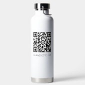 Bouteille D'eau Code QR personnalisable Votre lien de page Web (Droite)