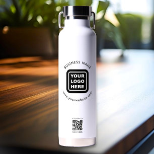 Bouteille D'eau Code QR personnalisé Nom du logo commercial Texte