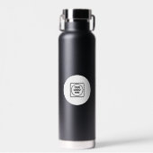 Bouteille D'eau Code QR Texte de Logo d'Entreprise pour la Promoti (Avant)