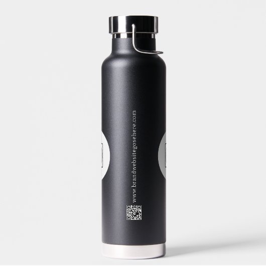 Bouteille D'eau Code QR Texte de Logo d'Entreprise pour la Promoti (Gauche)