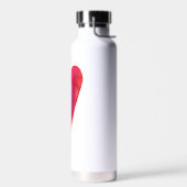 Bouteille D'eau Coeur d'aquarelle minimaliste (Gauche)