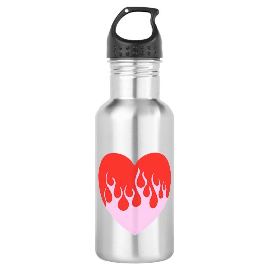 Bouteille D'eau Cœur de feu (Devant)