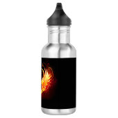 Bouteille D'eau Coeur de feu ange avec ailes (Droite)