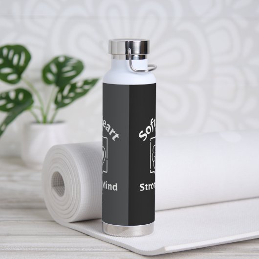 Bouteille D'eau Coeur doux, esprit fort - Résistance émotionnelle (Yoga)