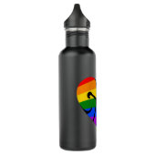 Bouteille D'eau Coeur gay (Gauche)