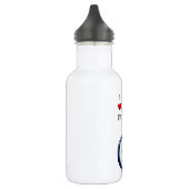 Bouteille D'eau Coeur I mon Brompton (vert) (Gauche)