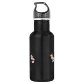 Bouteille D'eau Coeur plein de Rose (Dos)