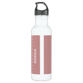 Bouteille D'eau Coeurs arc-en-ciel croire en licornes Personnalisé (Dos)