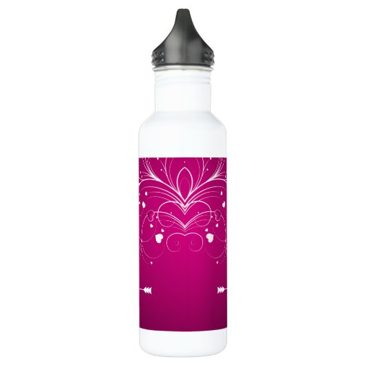 Bouteille D'eau Coeurs avec flèche (Gauche)