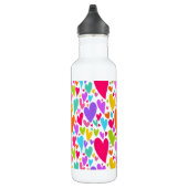 Bouteille D'eau Coeurs colorés super et romantiques Saint-Valentin (Droite)