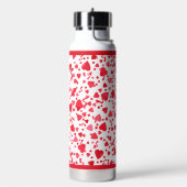 Bouteille D'eau Coeurs Confetti Rouge (Gym)