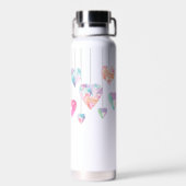 Bouteille D'eau Cœurs de cristal (Arrière)
