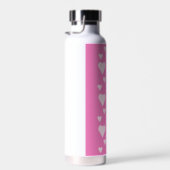 Bouteille D'eau Coeurs roses (Plage)