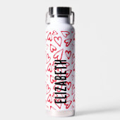 Bouteille D'eau Coeurs rouges (Avant)