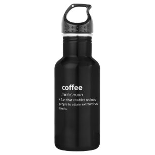 Bouteille D'eau Coffee Funny Dictionnaire Définition
