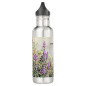 Bouteille D'eau Colibri et Art numérique Fleur sauvage (Gauche)