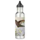 Bouteille D'eau Colibri et Art numérique Fleur sauvage (Droite)